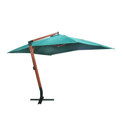 parasol cantilever rectangular melia bois flottant vidaxl soare umbrela sombrilla flotante umbrellas flutuante sonnenschutz parasols suspendata ogrodowy drewniany timeless ampelschirm